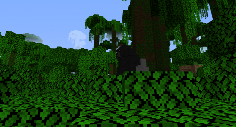 Gorilla in jungle biome